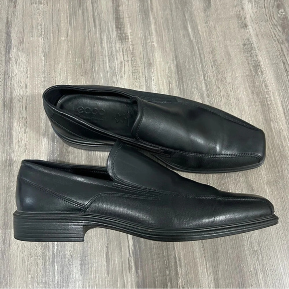 Ecco Herren Melbourne Premium Leather Black Slip On Loafer Dress Shoes​ main image 5